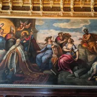 Дож Маркантонио Меммо перед Мадонной, Пальма Младший, 1615 г. Дворец Дожей