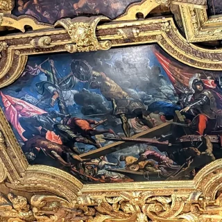 Венецианцы захватывают Галлиполи, Тинторетто, 1579-84 г. Дворец Дожей