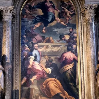 Вознесение Девы Марии на небеса, Пальма Младший, 1583-84 г. Церковь Сан Джулиан