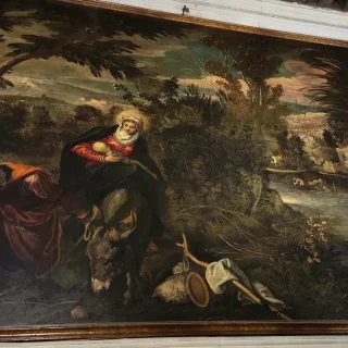 Бегство в Египет, Тинторетто, 1583 г. Скуола Сан-Рокко