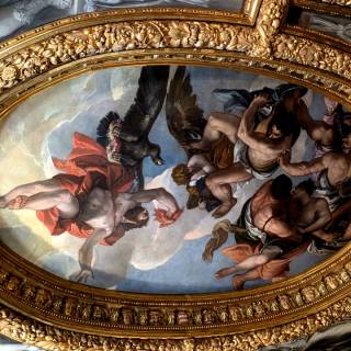 Юпитер бросает молнии в пороки, Веронезе Паоло, 1554-1556 г. Дворец Дожей