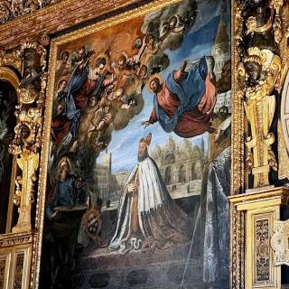 Дож Пьетро Лоредан, молящий Деву Марию, Пальма Младший, 1595 г. Дворец Дожей