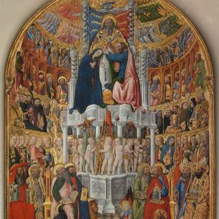 Коронация Богородицы среди святых и пророков, Виварини Антонио, 1444 г. Церковь Сан Панталон