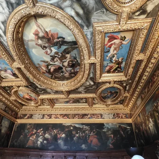 Потолок зала Совета Десяти Дворца Дожей Венеции