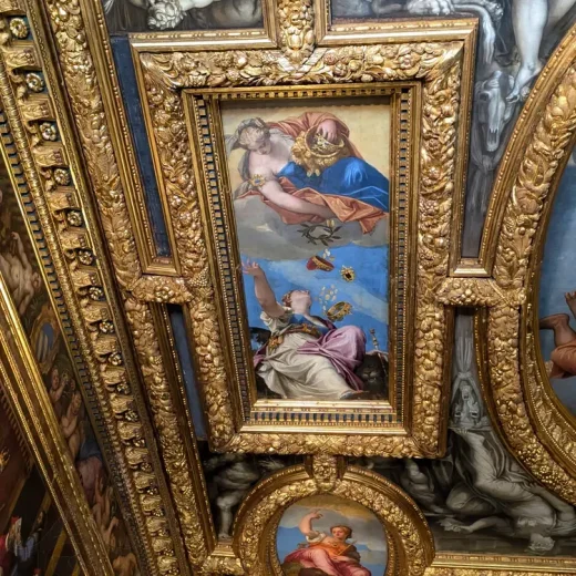 Потолок зала Совета Десяти Дворца Дожей Венеции